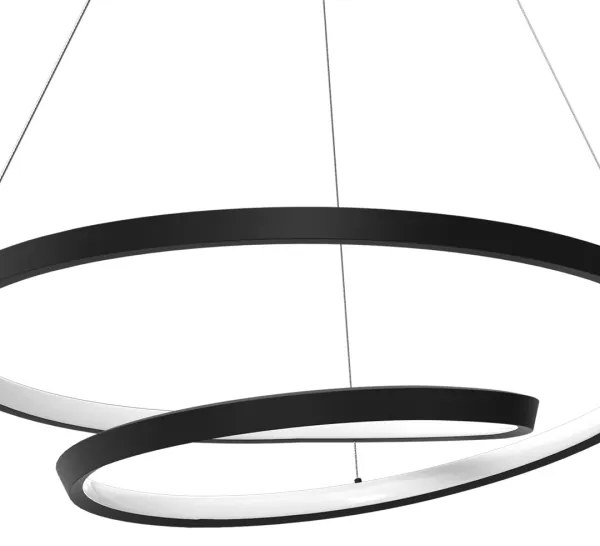 Lampadario LED a sospensione con filo LUCERO LED/48W/230V nero