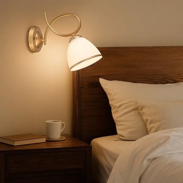 Brilagi - Lampada da parete FRED 1xE27/60W/230V dorata