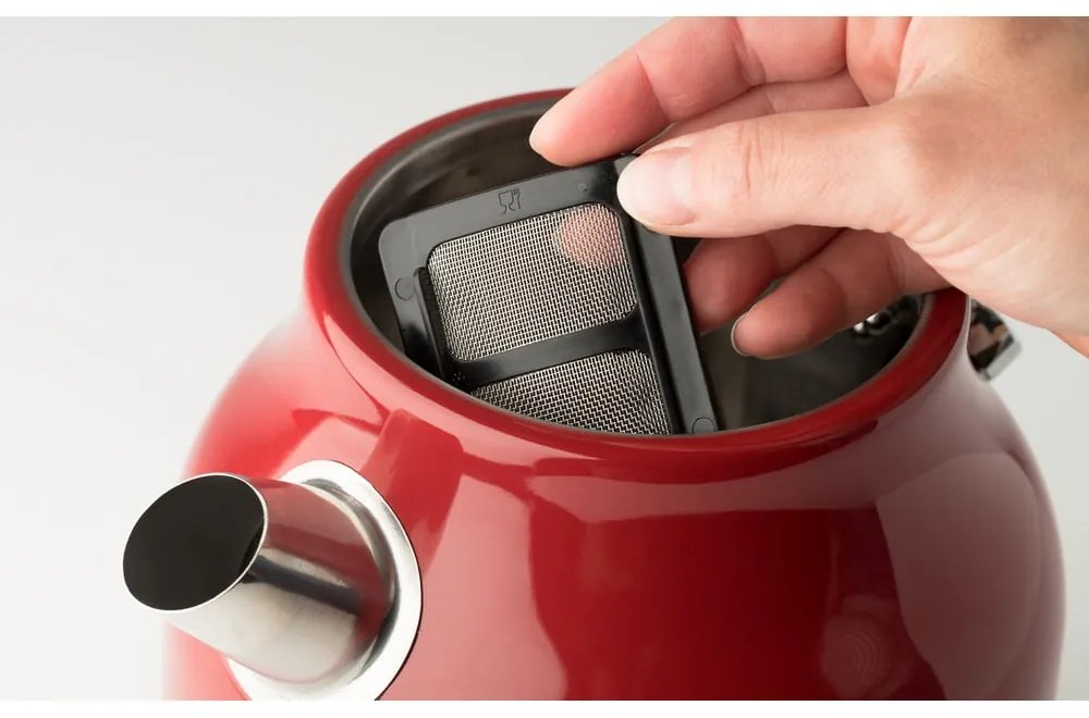 Bollitore rosso 1,7 l Dorset Putty - Haden