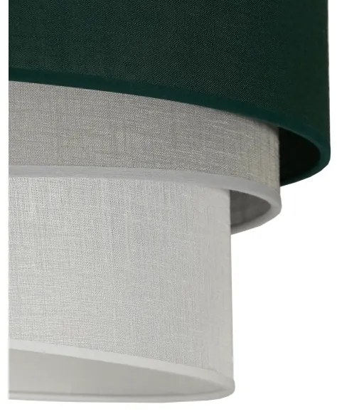 Duolla - Lampadario a plafone TRIO 1xE27/15W/230V diametro 45 cm verde/grigio/bianco