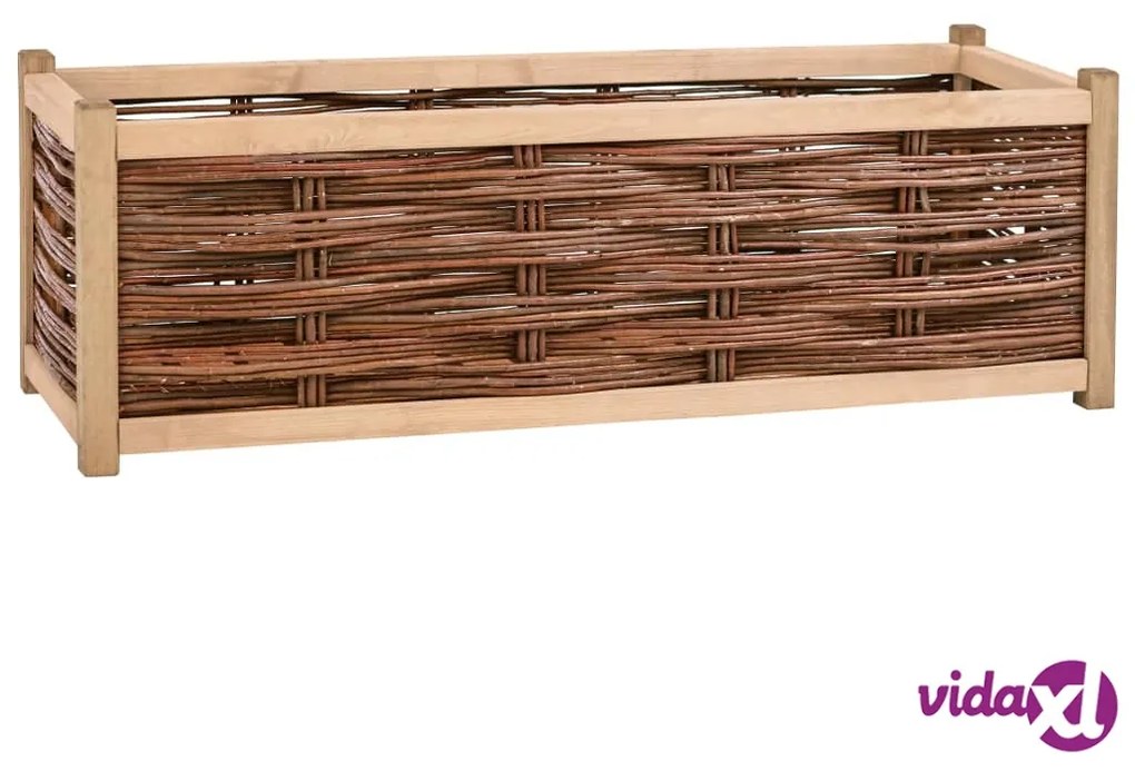 vidaXL Letto Rialzato da Giardino 120x40x40 cm Legno Massello di Pino