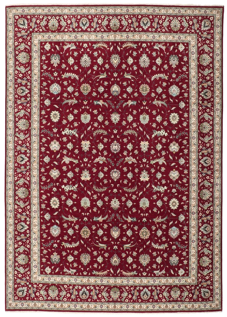 Tabriz Tappeto 410x310 (Iran) Annodato A Mano