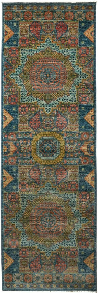 Mamluk Tappeto orientale 80x250 Grigio (Pakistan) Annodato A Mano