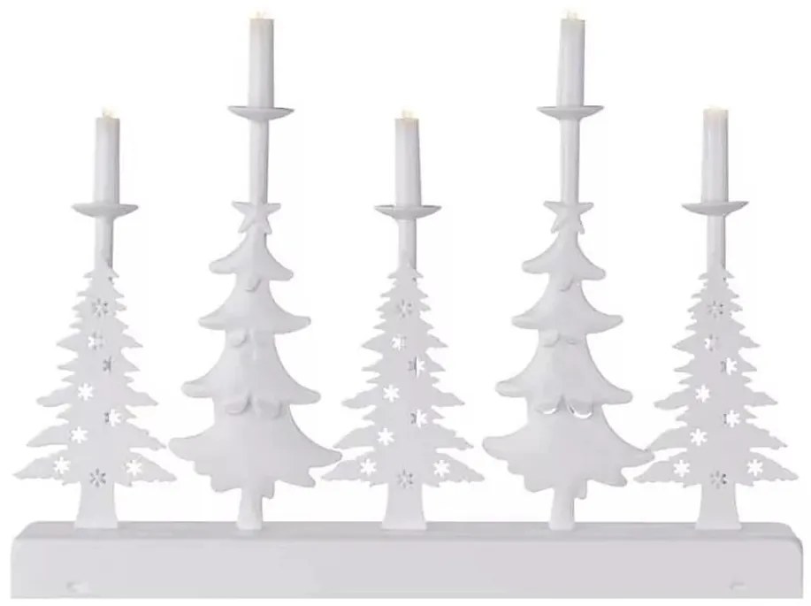 Candelabro natalizio a LED LED/2xAA bianco