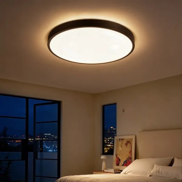 Brilagi - Lampada dimmerabile a LED GLASS POOL DOUBLE LED/60W/230V 50 cm nero + telecomando