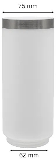 Paralume di ricambio LIVIA/UTRECHT bianco/argento