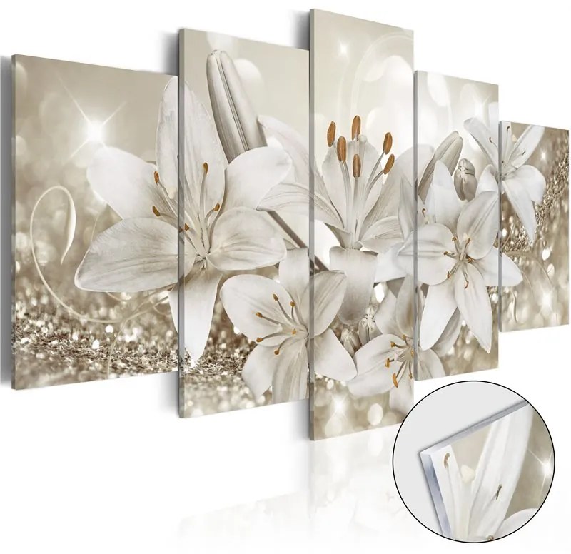 Quadri su vetro acrilico  Queen of Winter [Glass]  Colore Beige, Dimensioni e Misure 200x100