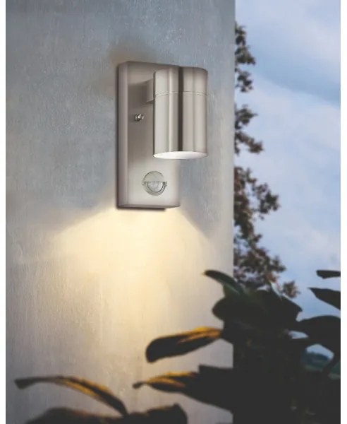 Eglo 99569 - Applique LED da esterno con sensore RIGA 1xGU10/3W/230V IP44
