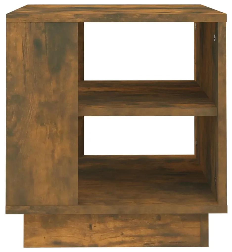 Tavolino da salotto rovere fumo 40x40x43 cm legno multistrato