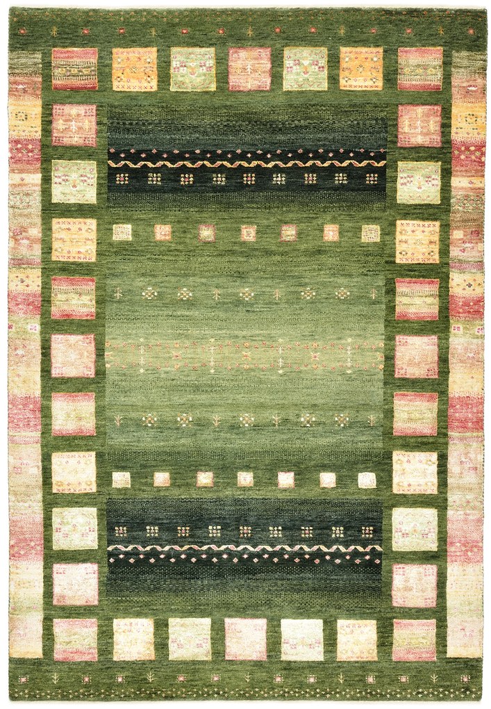 Loribaft Tappeto 130 x 180 (Indian) Annodato A Mano
