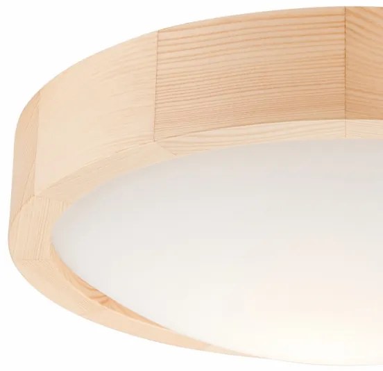 Plafoniera NATURAL SLIM 1xE27/60W/230V ø 27 cm pino