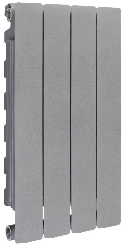 Radiatore acqua calda PRODIGE MODERN in alluminio, 4 elementi, interasse 600 mm, graphite