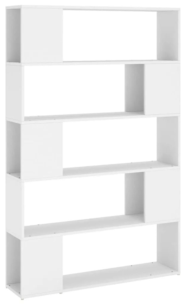 Libreria/Divisorio Bianco 100x24x155 cm in Legno Multistrato