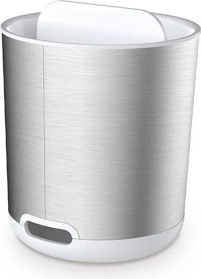 Portaspazzolino argentato in acciaio inox Duo Steel – Joseph Joseph