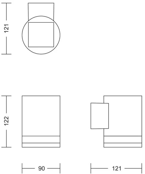 Philips - Applique a LED solare FYCE LED/1,5W/3,7V 1200 mAh IP44