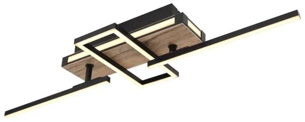 Globo 67299D2 - Plafoniera LED COLLI LED/30W/230V marrone/nero