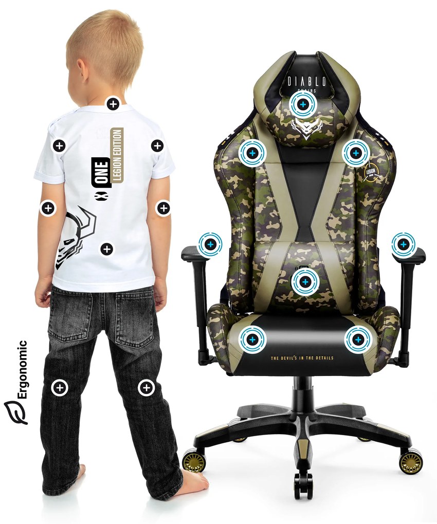 Sedia Da Bambino Diablo X-Horn 2.0 Kids Size: Legion