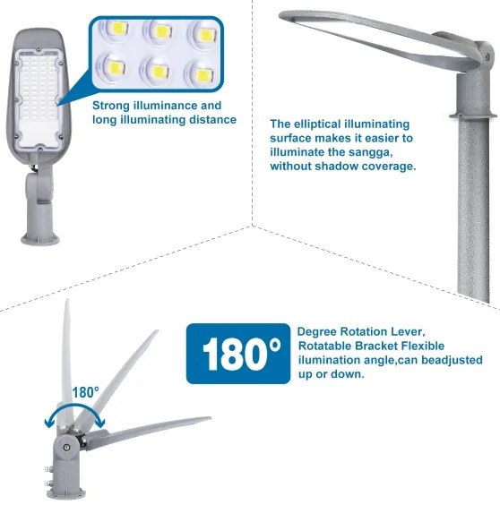 Aigostar - Lampione stradale SLIM LED/150W/230V 6500K IP65