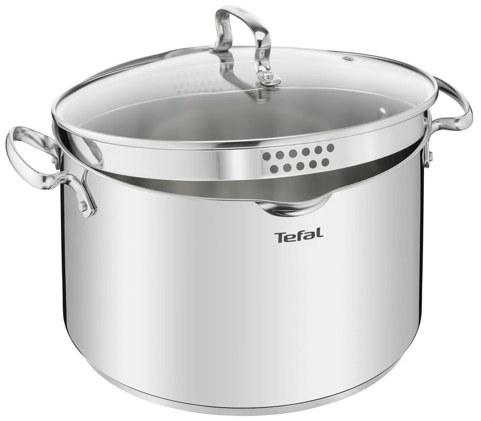 Pentola in acciaio inox con coperchio per induzione 10 l Duetto+ - Tefal