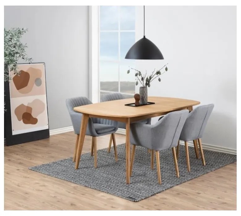 Tavolo da pranzo pieghevole in rovere 180x102 cm Marte - Actona