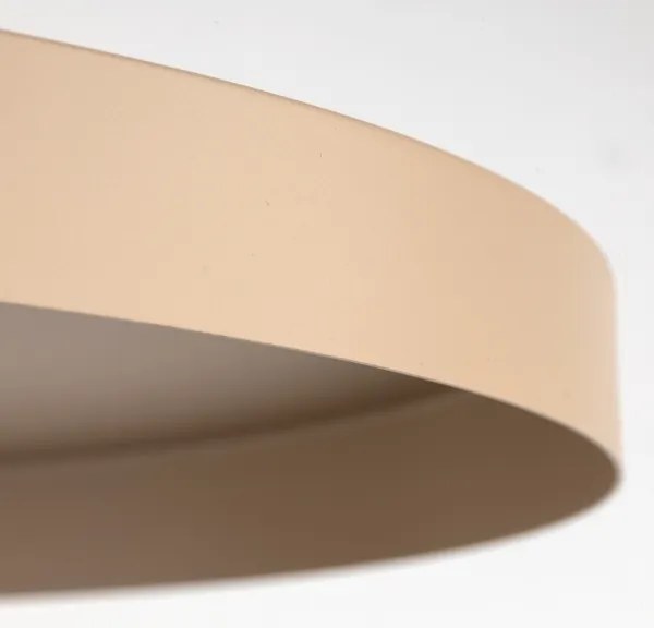 Lampadario a sospensione con filo SILA 1xE27/15W/230V diametro 40 cm beige/color mattone