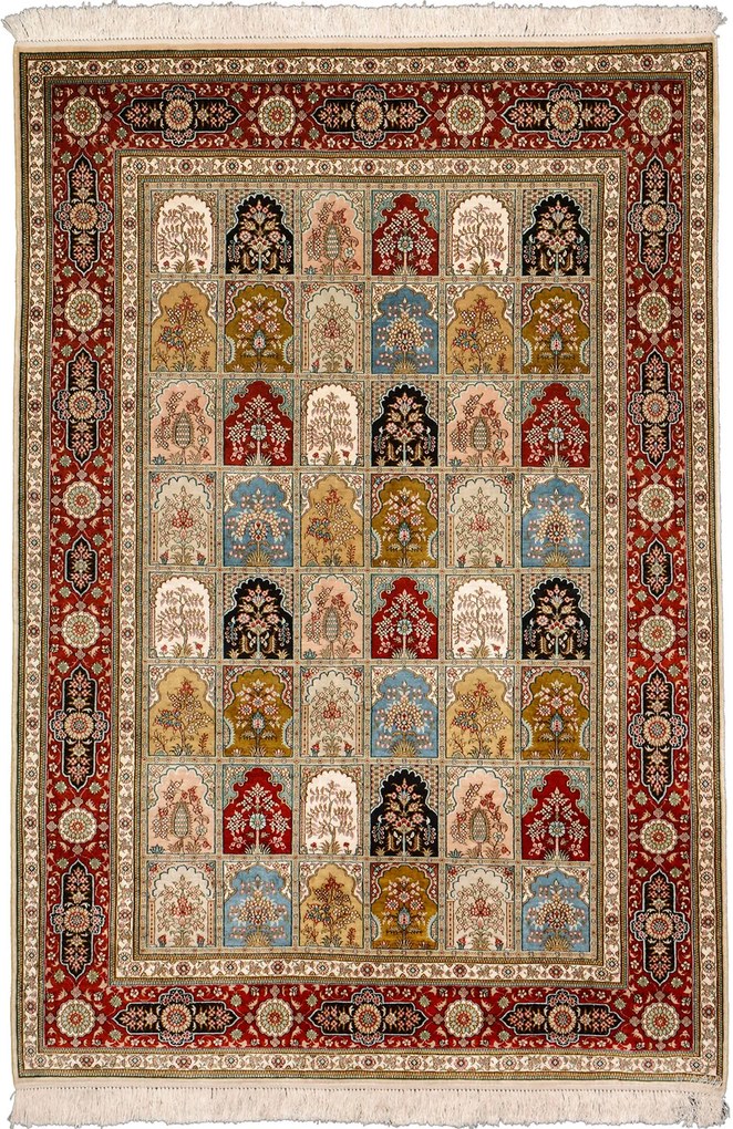 Hereke Tappeto orientale 140x200 Beige (Cina) Annodato A Mano