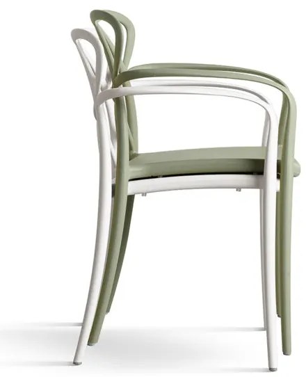 Poltroncina LONG ISLAND grigio caldo in polipropilene