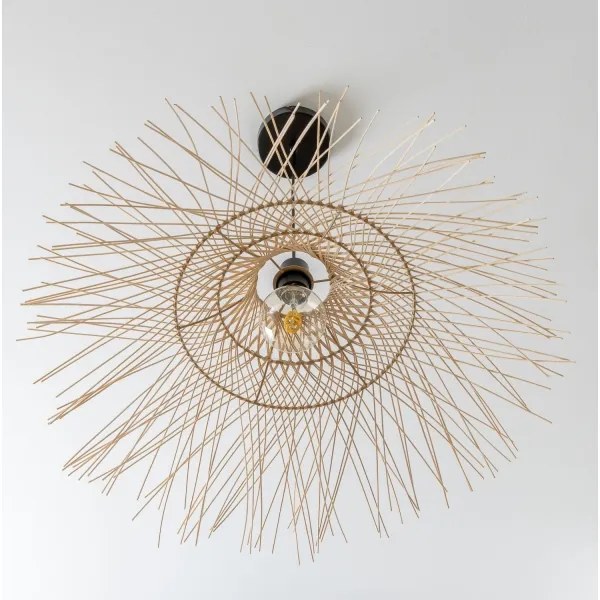 Brilagi - Lampadario LED a sospensione con cavo CERIA BOHO 1xE27/40W/230V Ø 100 cm in bambù