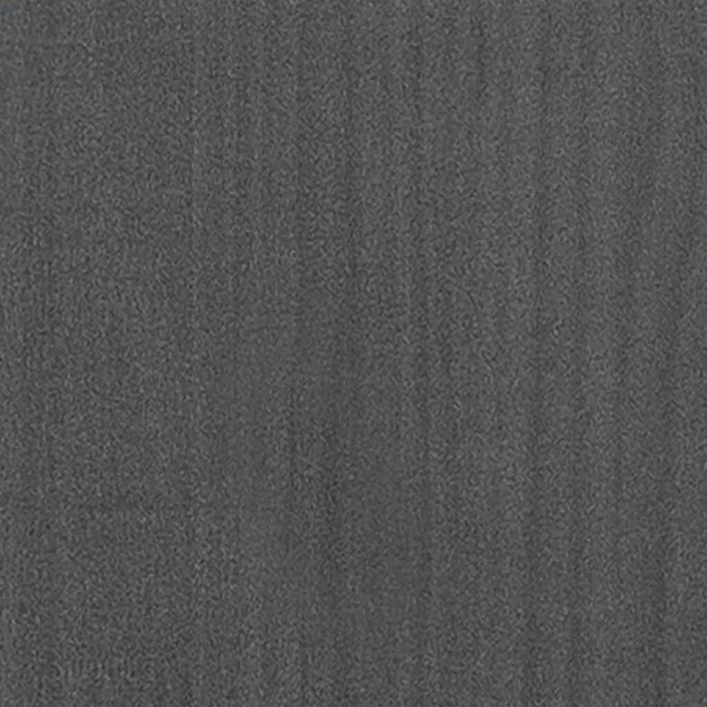 Giroletto grigio in legno massello pino 150x200cm 5ft king size