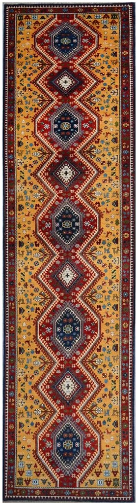 Kazak Tappeto orientale 90x400 (Pakistan) Annodato A Mano