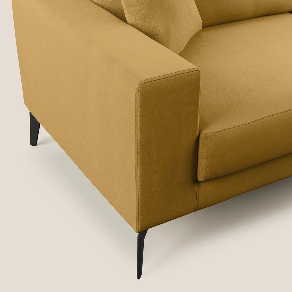 Prestige divano moderno in microfibra smacchiabile T11 giallo