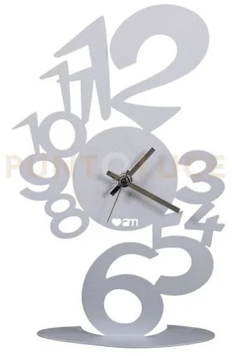 Orologio lupin tavolo alluminio in ferro 17x6px28cmh