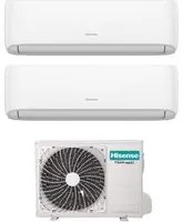 Climatizzatore Condizionatore Hisense Dual Split Inverter serie HI-COMFORT 9+9 con 2AMW42U4RGC R-32 Wi-Fi Integrato 9000+9000