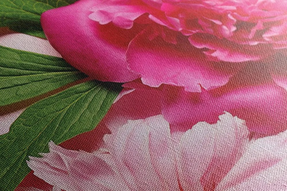 Quadro su tela – Peonie in rosa