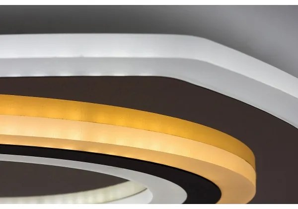 Rabalux 71317-LED Plafoniera LED dimmerabile TANELI 60W/230V 3000/4000/6000K cromo/nero+telecomando