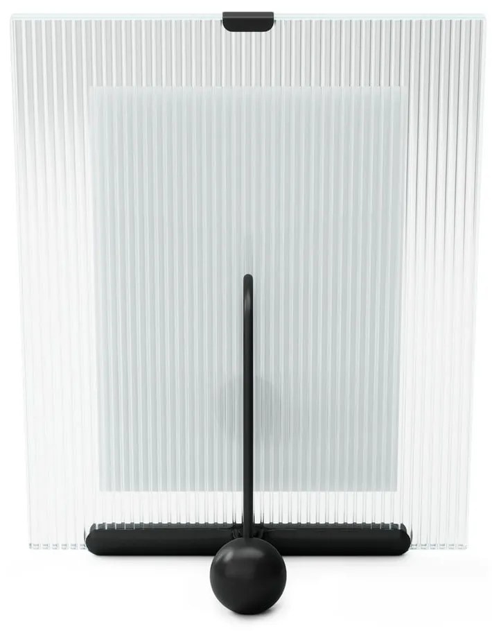 Cornice nera in vetro verticale con sostegno 19x23 cm Flute – Umbra