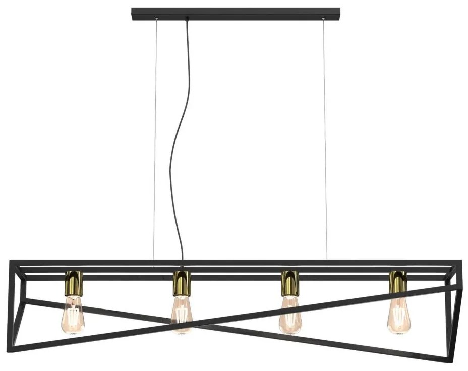 Lampadario a sospensione con filo GOTE 4xE27/60W/230V