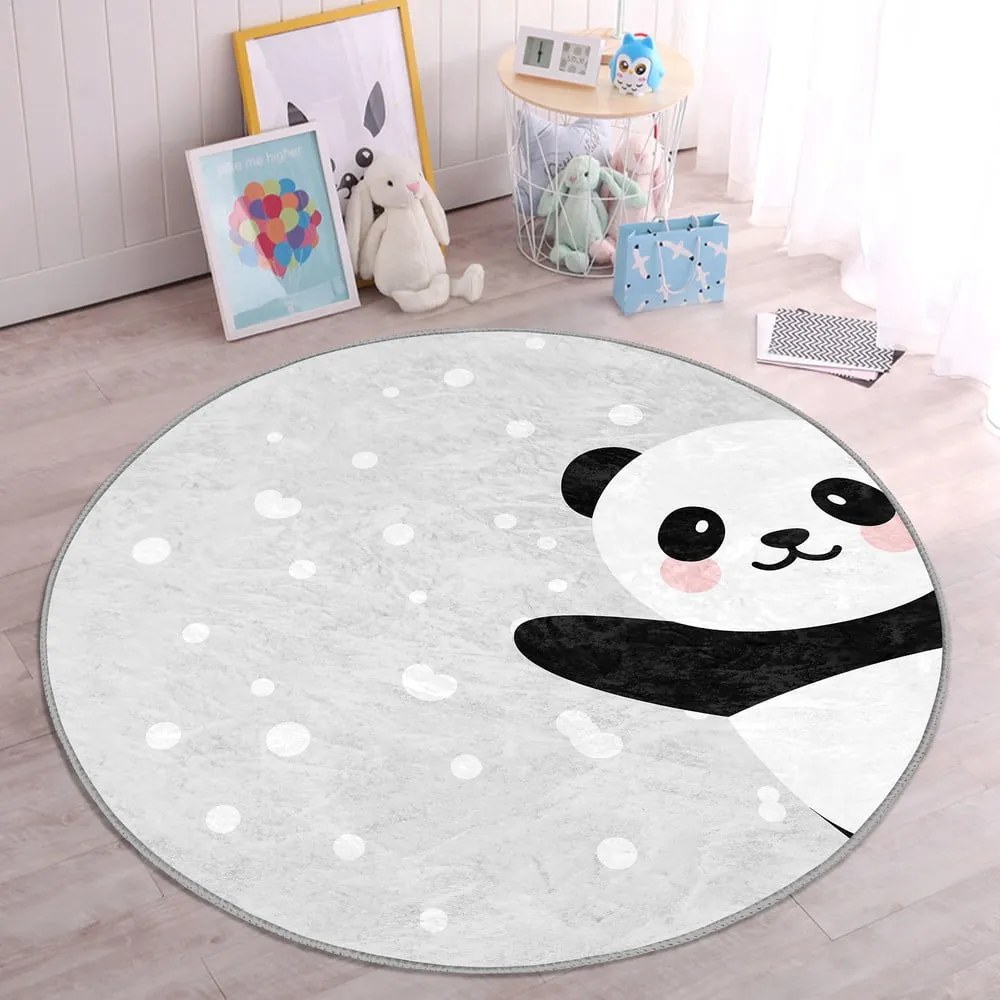 Tappeto per bambini grigio chiaro ø 100 cm Comfort - Mila Home