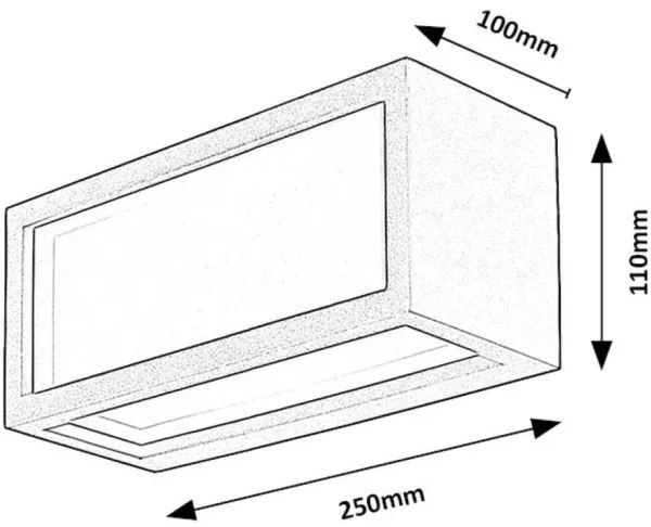 Rabalux 77099 - Applique da esterno LED LUBLIN LED/10W/230V IP54 nero