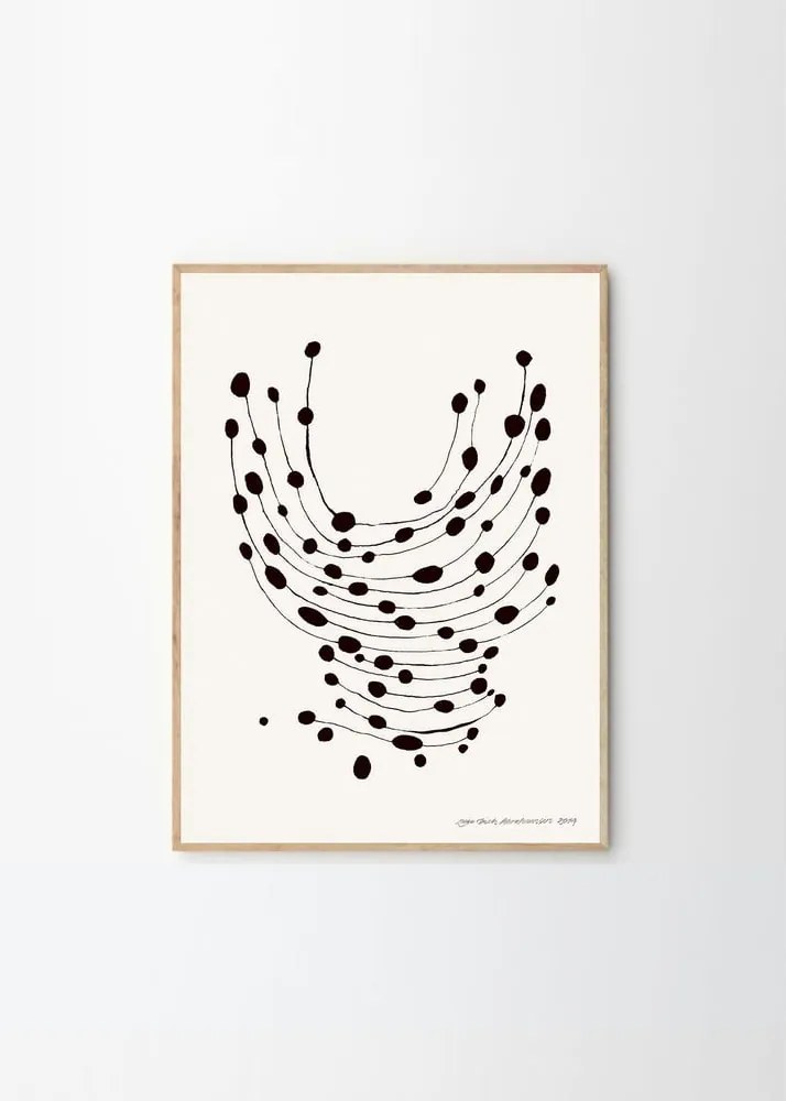 Poster 30x40 cm Dancing Dots – Leise Dich Abrahamsen – The Poster Club
