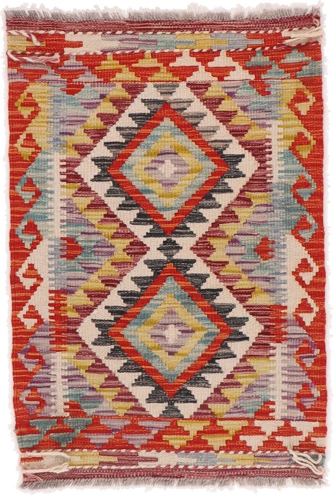 Kilim Tappeto 90 x 60 (Afghanistan) Tessuto A Mano