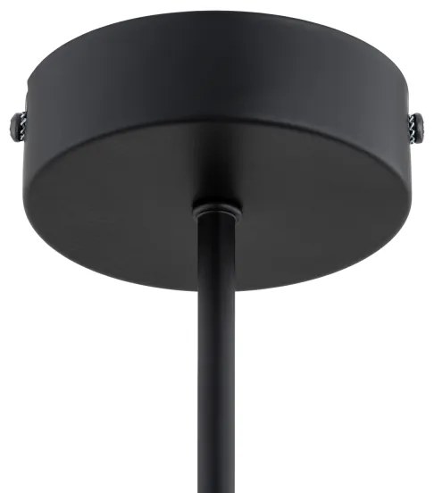 Lampadario a sospensione con supporto rigido FOTON 4xE14/10W/230V nero