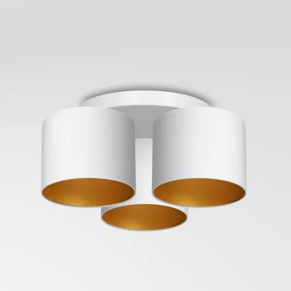 Lampadario a plafone ARDEN 3xE27/60W/230V bianco/oro