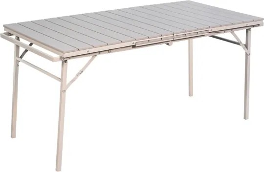 Tavolo Allungabile a Valigetta Da Esterno In Acciaio 78x166-214 Cm Saros Beige