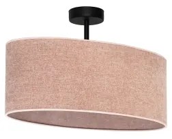 Duolla - Lampadario a plafone OVAL 1xE27/15W/230V rosa