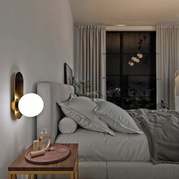 Applique da parete 1xE27/40W/230V oro/bianco