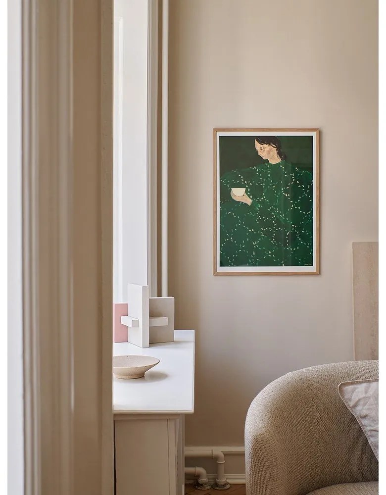 Poster 30x40 cm Coffee Alone At Place De Clichy – Sofia Lind – The Poster Club