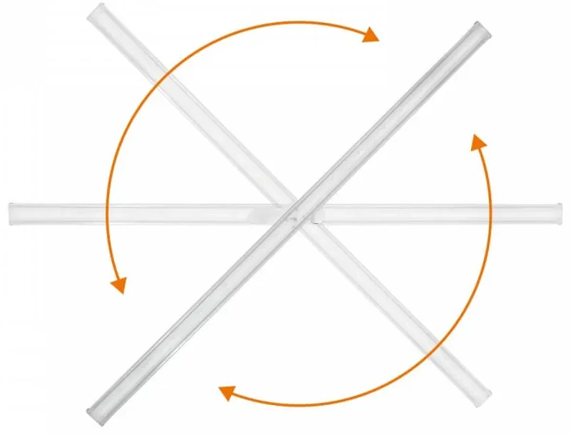 Lampada LED Lineare 42W Trifase 120cm 45° Bianca con driver Philips Colore Bianco Variabile CCT