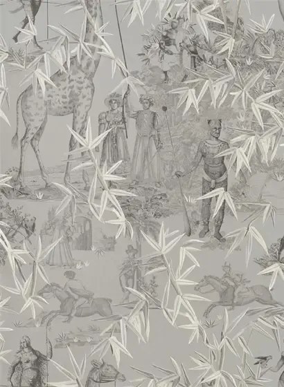 Tapete Exotisme von Christian Lacroix - Argent