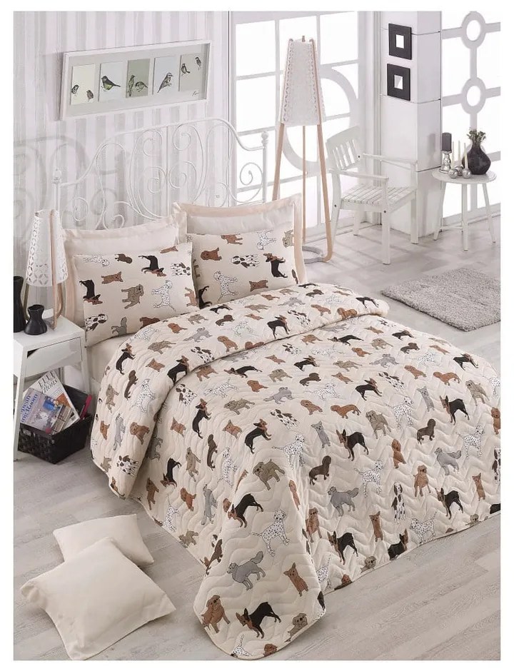 Copriletto matrimoniale trapuntato con federe , 200 x 220 cm Havhav - Mijolnir